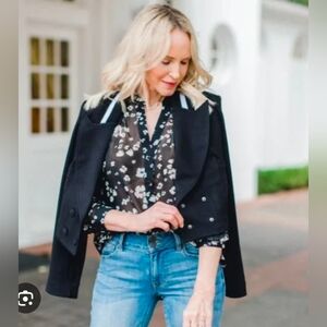 CAbi Delight Blouse, Size Medium